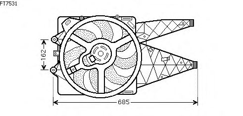 Fan, motor sogutmasi FT7531