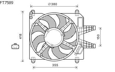 Fan, motor sogutmasi FT7589