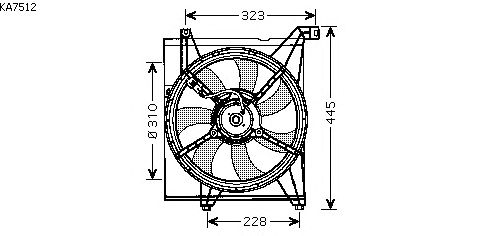 Fan, radiator KA7512