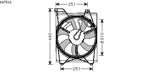 Fan, radiator KA7516