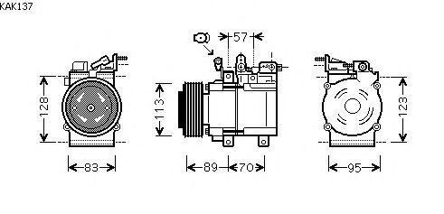 Compressor, ar condicionado KAK137