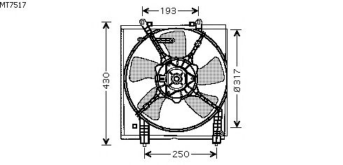 Fan, motor sogutmasi MT7517