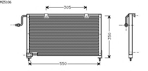 Condensador, ar condicionado MZ5106