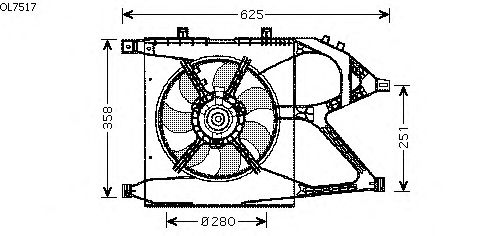 Ventilador, refrigeración del motor OL7517