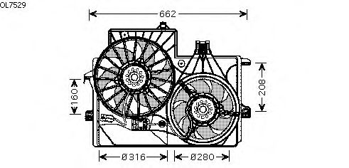Fan, motor sogutmasi OL7529