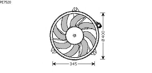 Fan, motor sogutmasi PE7520
