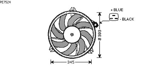 Fan, motor sogutmasi PE7524