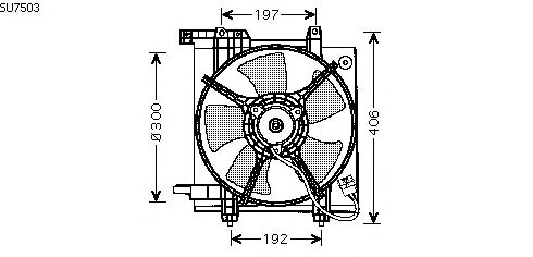 Вентилятор, охлаждение двигателя SU7503
