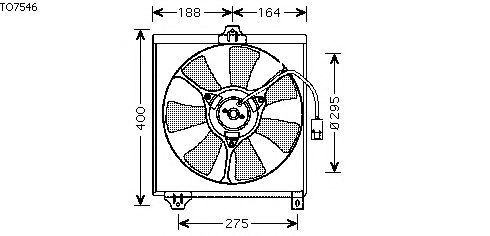 Вентилятор, охлаждение двигателя TO7546
