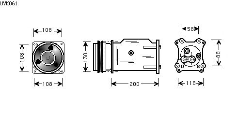 Compressor, ar condicionado UVK061