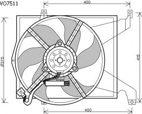 Fan, motor sogutmasi VO7511