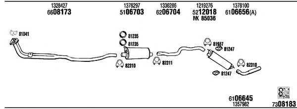 Exhaust System VO24015B