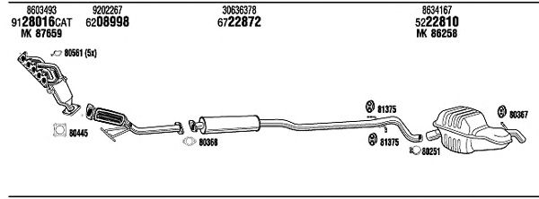 Exhaust System VOT14811A