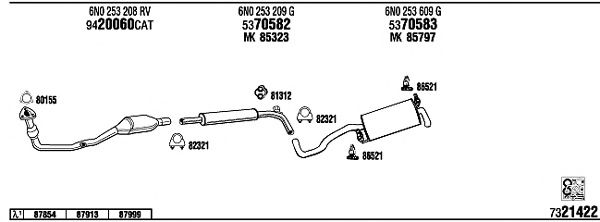 Exhaust System VW20323