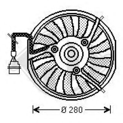 Вентилятор, охлаждение двигателя 1025101