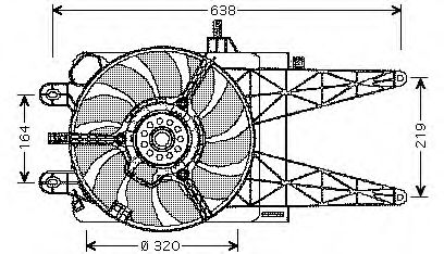 Fan, radiator EV11M600