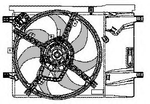 Ventilador, refrigeração do motor EV11M680