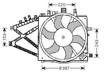 Вентилятор, охлаждение двигателя EV200720