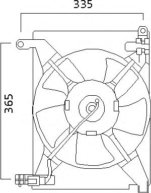 Ventilador, refrigeración del motor EV56M101