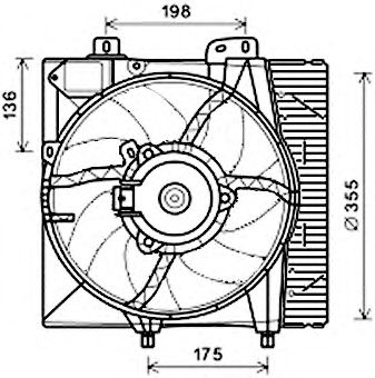 Ventilador, refrigeración del motor EV210430