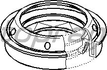 Уплотняющее кольцо, дифференциал 207 318