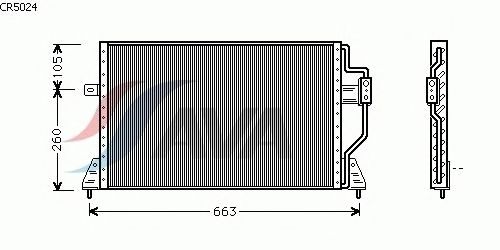 Condensator, airconditioning CR5024
