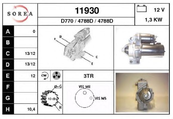 Startmotor 11930
