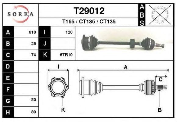 Arbre de transmission T29012
