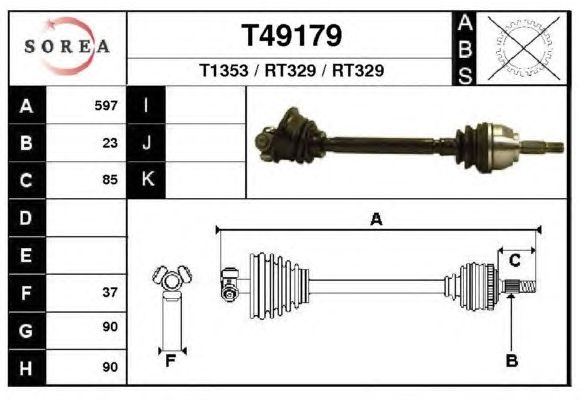 Árbol de transmisión T49179