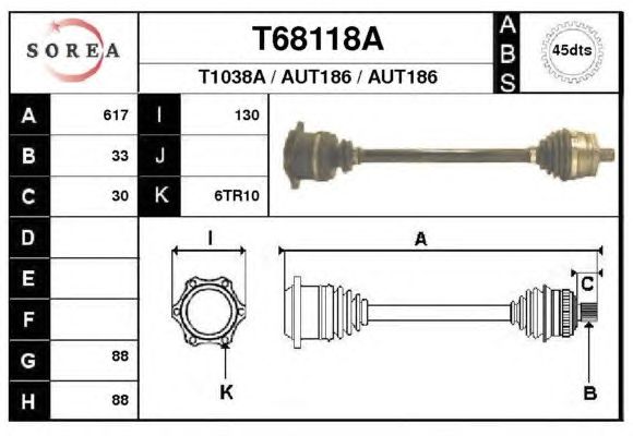 Antriebswelle T68118A
