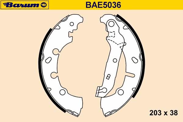 Bremsbackensatz BAE5036