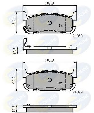 Brake Pad Set, disc brake CBP31521