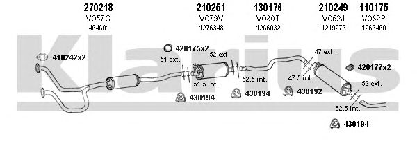 Exhaust System 960180E