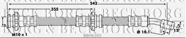 Tubo flexible de frenos BBH6305