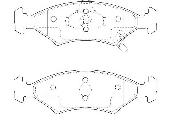 Комплект тормозных колодок, дисковый тормоз WBP23384A