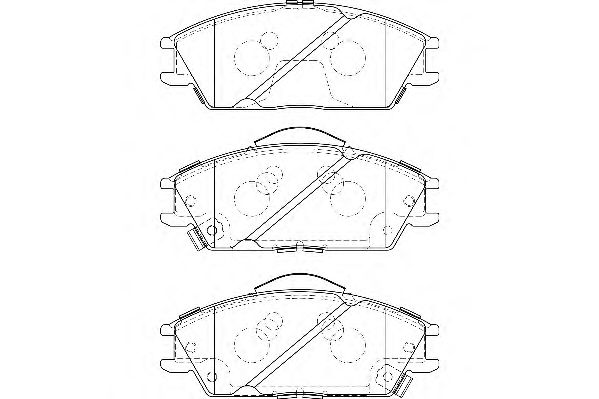 Brake Pad Set, disc brake WBP21012B