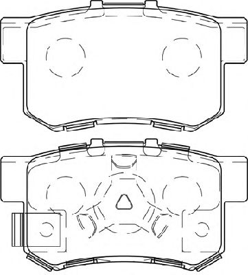 Комплект тормозных колодок, дисковый тормоз WBP24434A