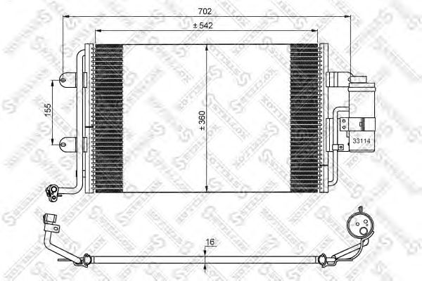 Condenseur, climatisation 10-45011-SX