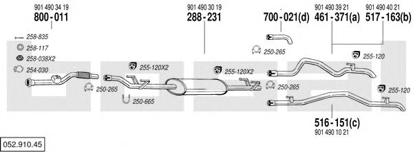 Exhaust System 052.910.45