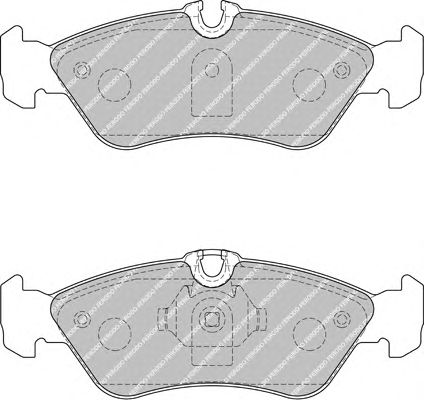 Комплект тормозных колодок, дисковый тормоз FSL1876