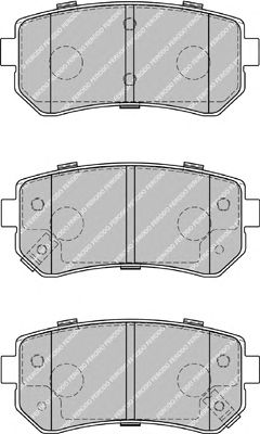 Комплект тормозных колодок, дисковый тормоз FDB1956