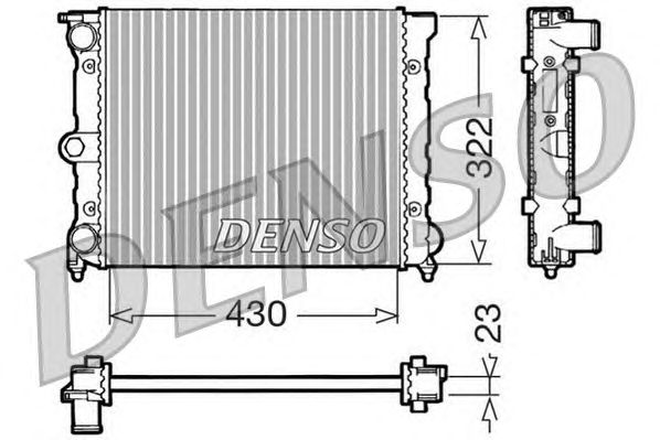 Radiator, engine cooling DRM32022