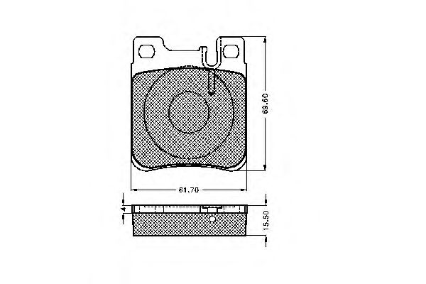 Комплект тормозных колодок, дисковый тормоз 31830