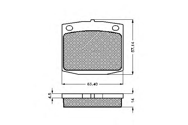Комплект тормозных колодок, дисковый тормоз 32606