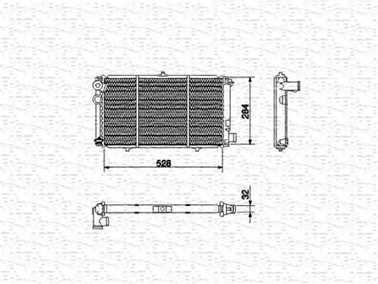 Radiator, engine cooling 350213448000