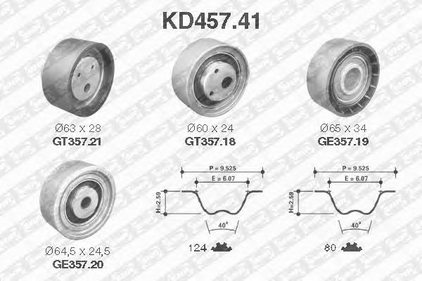 Kit de distribution KD457.41