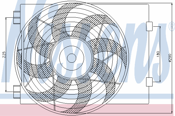 Вентилятор, конденсатор кондиционера 85197