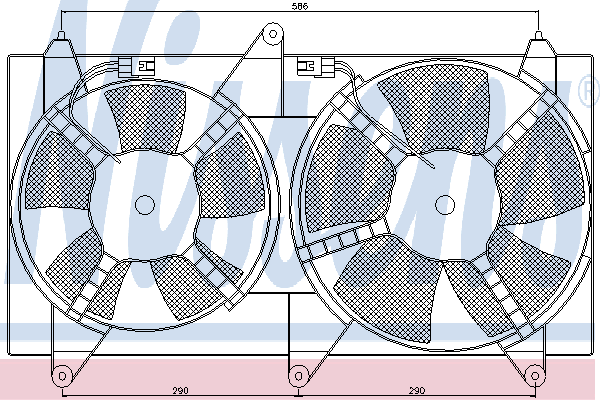 Ventilateur, refroidissement du moteur 85611