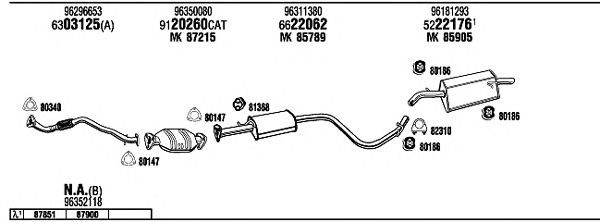 Exhaust System DW12016
