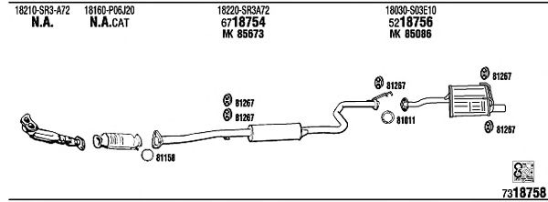 Exhaust System HO30213A